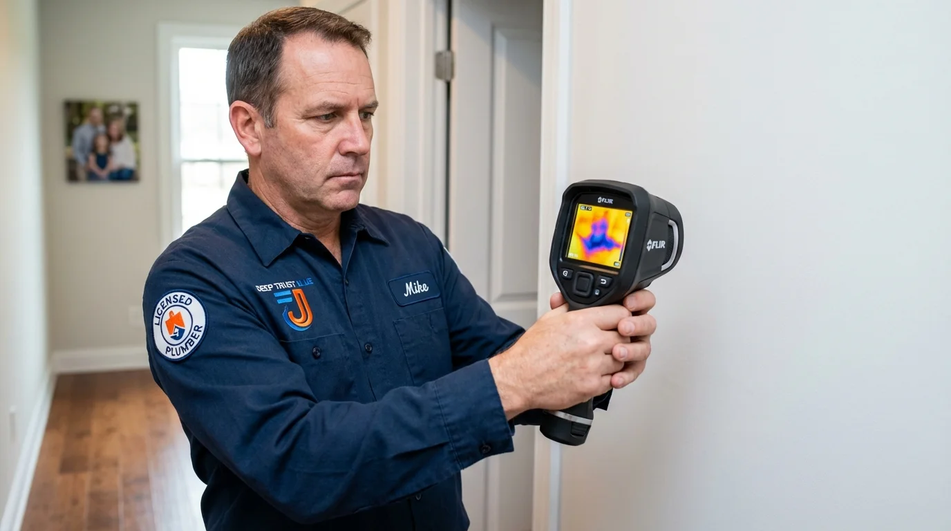 Thermal imaging leak detection by Johns Plumbing LLC in Mingo Junction